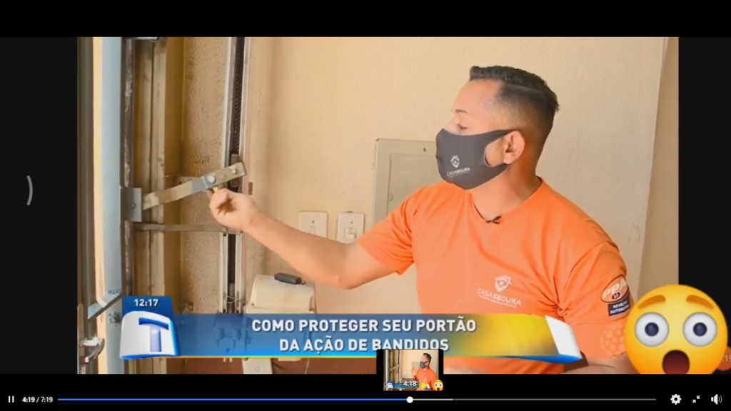 imagem de reportagem segurança no portão